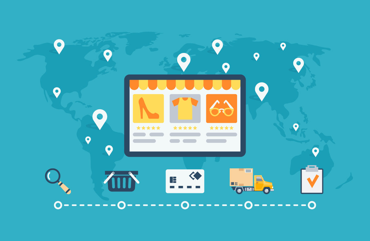 Shopping Online General Graphic